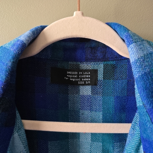 Dressed In Lala Cosmos Oversized Grunge Wool Jacket Nwot - Picture 10 of 10